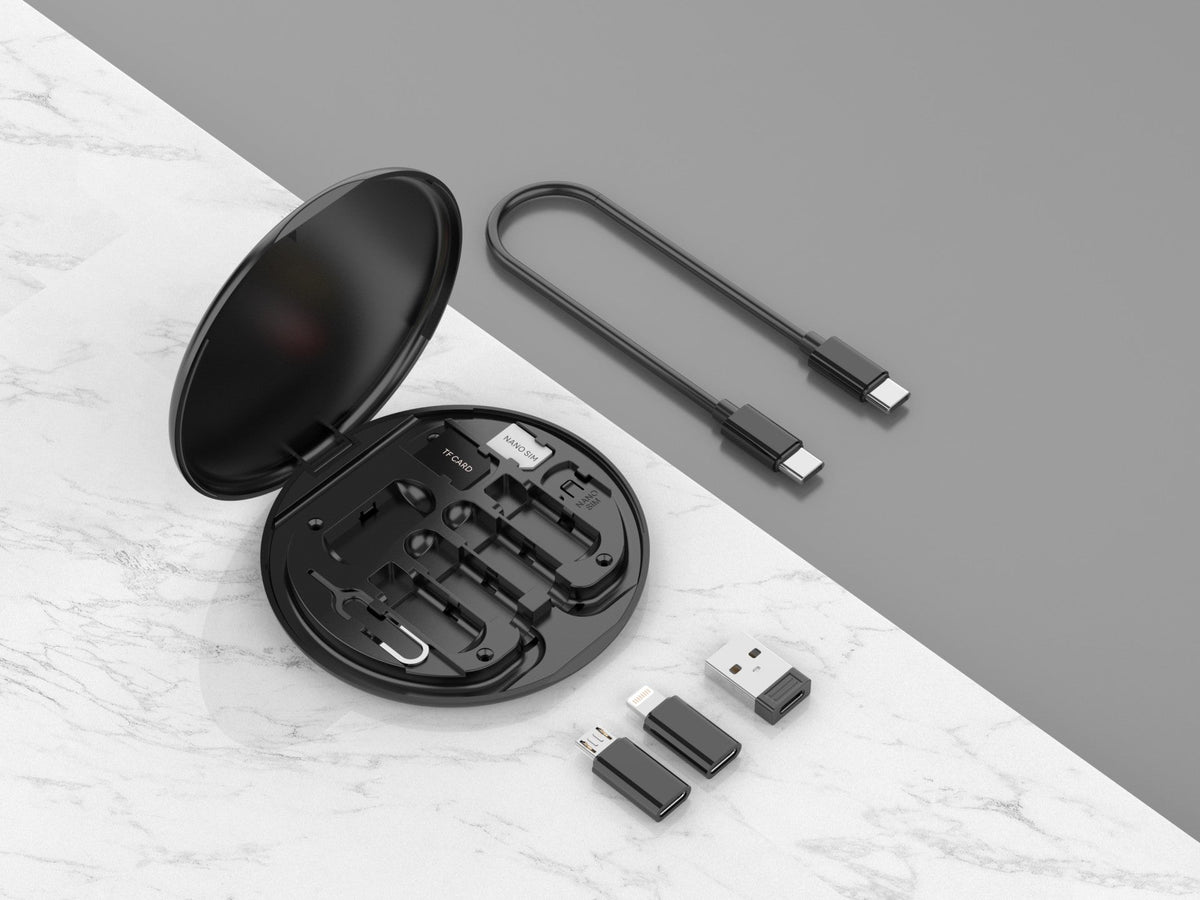 Techancy Cabo De Dados Multifunções Otg Kit TV3757, Várias Combinações Para Combinar, Carregar E Transferir/Armazenar Dados